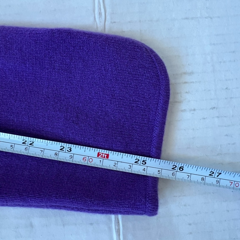 Annie’s Eye Cashmere V Neck Sweater L Liliac - Picture 6 of 9